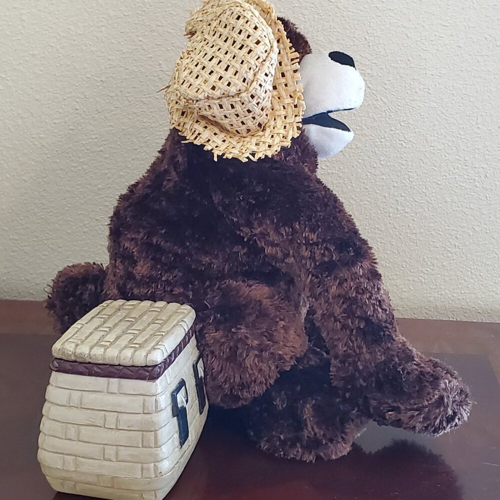 2007 Gemmy Singing Fishing Bear and Friends Fish Drift Away and Under Boardwalk - Picture 4 of 9